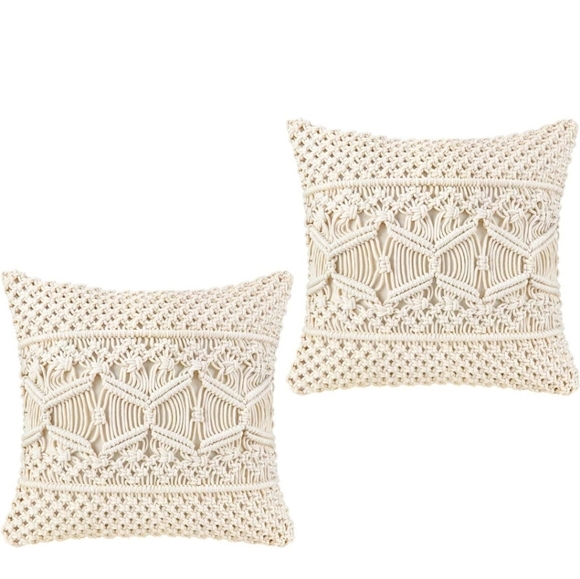 Macrame Boho Pillow Covers - Picture 2 of 9